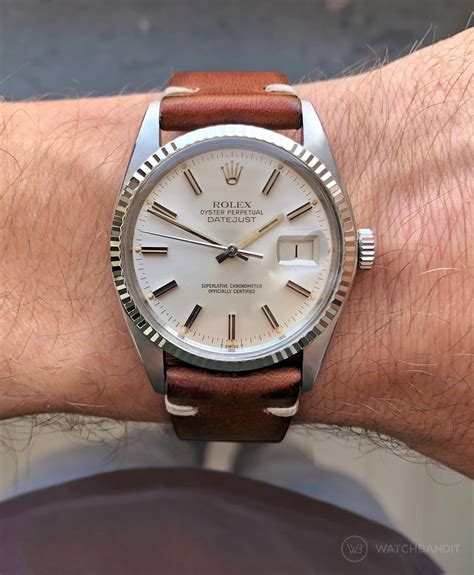 rolex datejust leather strap replacement|rolex datejust 36mm leather strap.